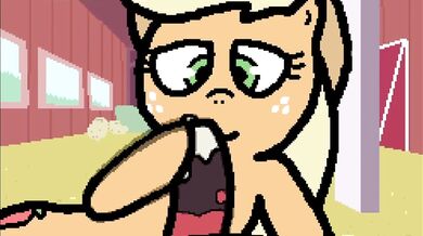 Applejack's Forbidden Ride on the Daily Equestrian Dick~! (With Voiceover)