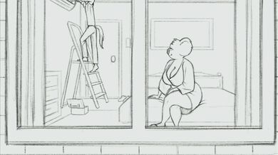 Fucking the Landlady's Daughter on the Kitchen Table While Her Mom Watches [BDSM]