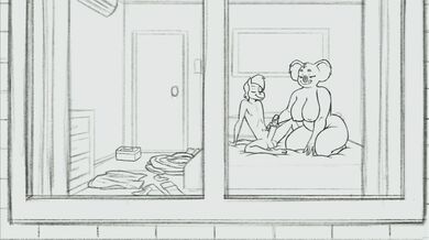 Fucking the Landlady's Daughter on the Kitchen Table While Her Mom Watches [BDSM]