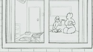 Fucking the Landlady's Daughter on the Kitchen Table While Her Mom Watches [BDSM]