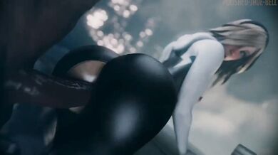 Racey Roof Romp with Blacked-Out Gwen Stacy [Jaded Jill]