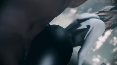 Racey Roof Romp with Blacked-Out Gwen Stacy [Jaded Jill]