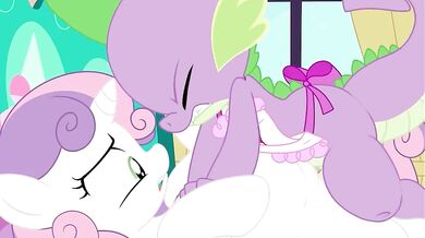 Fucking Spike's Ass with Sweetie Belle's Tail