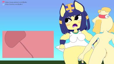 Fingered in Paradise: Ankha's Anal Awakening