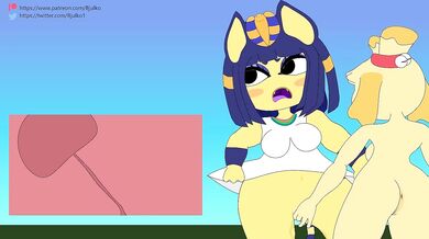 Fingered in Paradise: Ankha's Anal Awakening