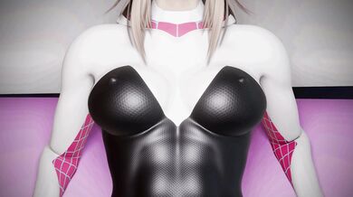 Spider-Gwen's Ponyplay Adventure with a Stallion's Strap-on: A Sensory Experience