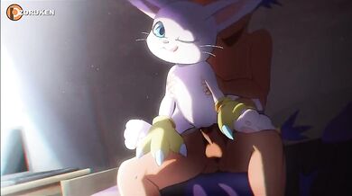 Tentacular Monster Fucks Gatomon's Brains Out [zoruken]
