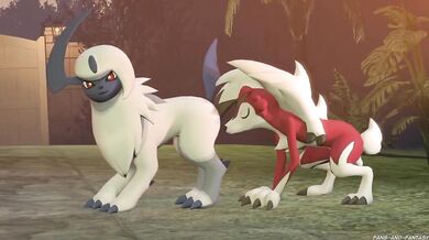 Absol's Fang and Fantasy Lycanroc Mating