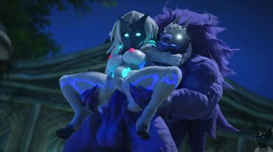 Tentacle sex with a werewolf and his step-sister (TwitchyAnimation)