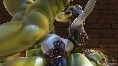 - Sylvanas Gets Gangbanged by Three Cowboys While in Bondage