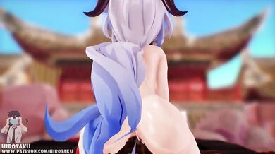 Genshin Impact - Desperate Fuckfest with the Demoness Ganyu