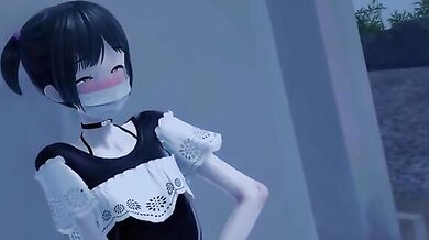 [Boys' Daughter] Outdoor Crossdressing Masturbation