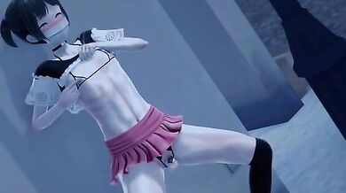 [Boys' Daughter] Outdoor Crossdressing Masturbation