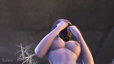 Tali'zorah's Futa Shemale Cum-blast in Rayya [Rayhuma]