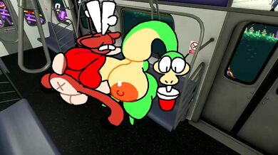 Cain's Tit-Fucking of Lucy on a Train