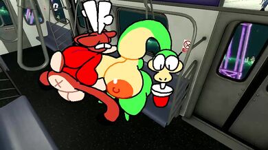 Cain's Tit-Fucking of Lucy on a Train