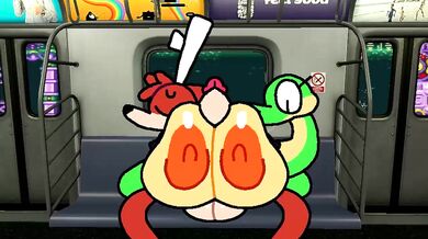 Cain's Tit-Fucking of Lucy on a Train