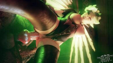Naked Mercy Gets Nailed by a Lycanthrope in VG Erotica's 'Standard' Hentai Porn