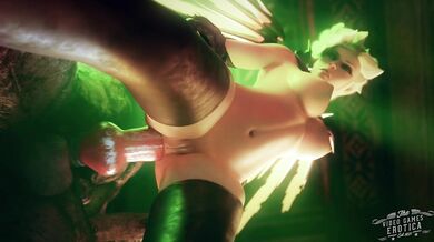 Naked Mercy Gets Nailed by a Lycanthrope in VG Erotica's 'Standard' Hentai Porn