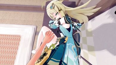 Kirara Gets Reamed on Desk in Genshin Impact Hentai Porn