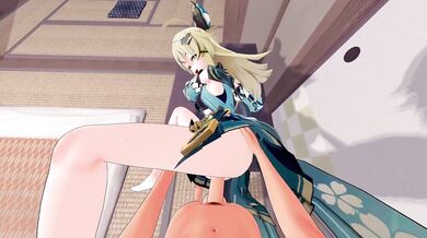 Kirara Gets Reamed on Desk in Genshin Impact Hentai Porn