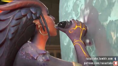 Demon Dick Down the Hatch - Symmetra's Blowjob Bonanza