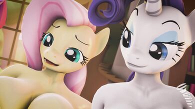 Twilight Sparkle and Rarity Pleasure Flutts with Their Mouths on His Big Dick [ScrewingwithSFM]