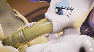 Twilight Sparkle and Rarity Pleasure Flutts with Their Mouths on His Big Dick [ScrewingwithSFM]