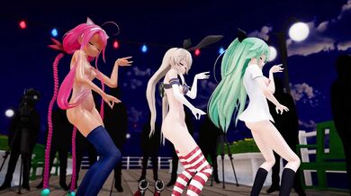 Jiggly Boobs and Tight Assholes: The Shimakaze, Yamakaze & Kawakaze Orgy [MMD R18]