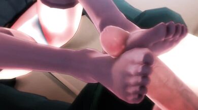 JK's Footjob Humiliation of Shadow-kun