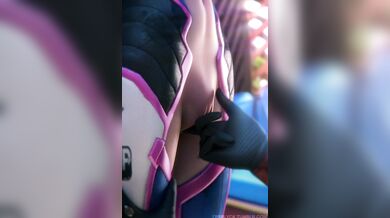 Pussy Rubbing with Dva [FPSBlyck]