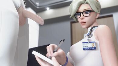 [Overwatch] Mercy's Moist Throat: A Handjob and Blowjob Extravaganza in 4K [Bewyx]
