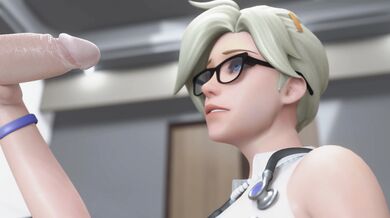 [Overwatch] Mercy's Moist Throat: A Handjob and Blowjob Extravaganza in 4K [Bewyx]