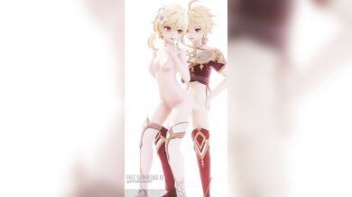 Lumine and Aether's Lewd Encounter Rekindled: Part 2