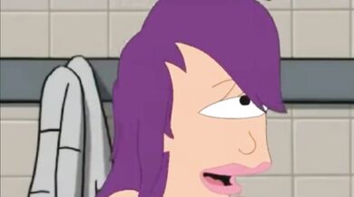 Futurama XXX: Leela and Amy Suck Fry's Huge Cock in the Shower