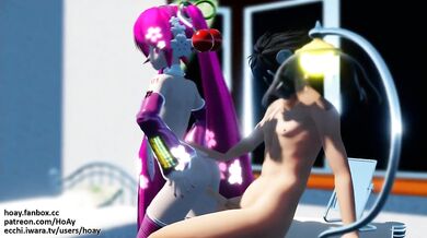 MMD Reverse Anal Sex Porn: Standing Position