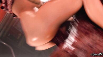 Nemesis Breaks Jill Valentine's Cherry in a Steamy Train Ride