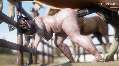 Ra*pe of the Virgin Mei by a Gigantic Stallion Dick