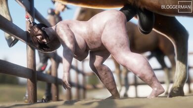 Ra*pe of the Virgin Mei by a Gigantic Stallion Dick