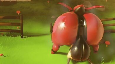 The Perverted Tentacles of Scolipede vs. Lucario's Rough Anal Play