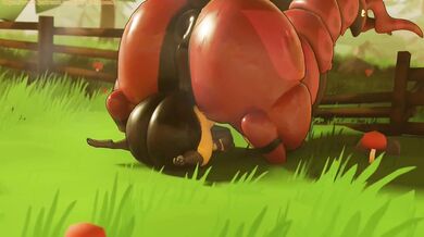 The Perverted Tentacles of Scolipede vs. Lucario's Rough Anal Play