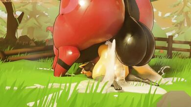 The Perverted Tentacles of Scolipede vs. Lucario's Rough Anal Play