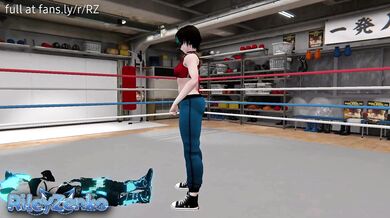Femdom Strapon Humiliation in the Changing Room with a Submissive Trap