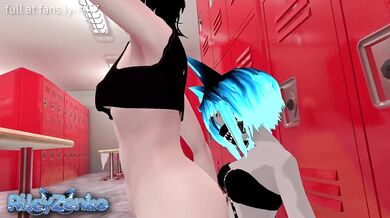 Femdom Strapon Humiliation in the Changing Room with a Submissive Trap