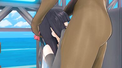 Ayaka's For*ced BJ while Yun Jin Fucks her from Behind, and then they Dance!