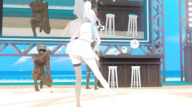 Ayaka's For*ced BJ while Yun Jin Fucks her from Behind, and then they Dance!