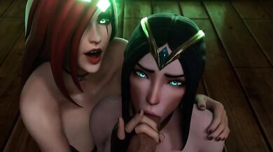Irelia and Katarina's Wet Lesbian Fuckfest (Version 2) - ArawAraw