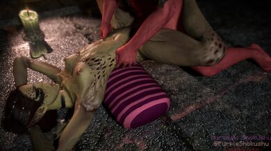 - Tentacle Monster Fucks Human Couple in the Ass