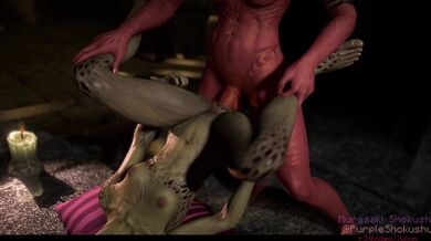 - Tentacle Monster Fucks Human Couple in the Ass