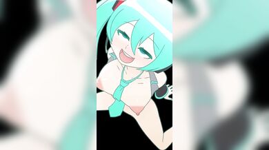 Massive Jizz Explosion on Hatsune Miku's Face (Manyakis)